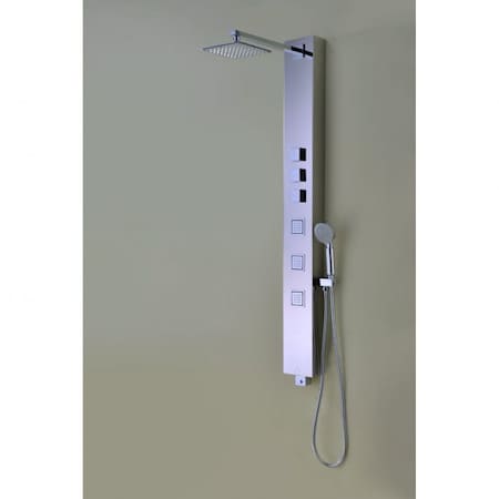 Anzzi Lann 3-Jetted Shower Panel with Heavy Rain Showerhead in Chrome SP-AZ015
